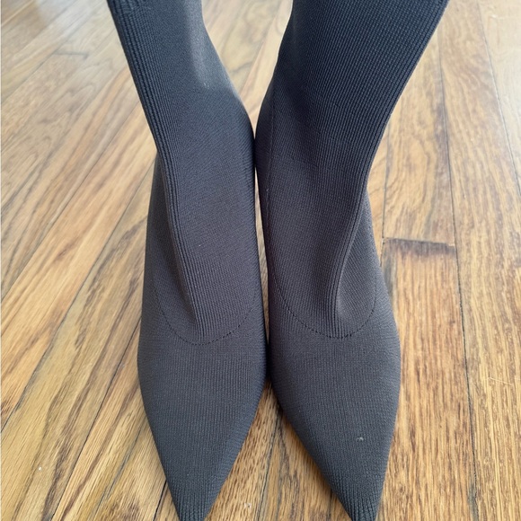 Zara grey Stiletto Heel Ankle Boots - Picture 6 of 7